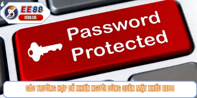 Các trường hợp dễ khiến người dùng quên mật khẩu EE88