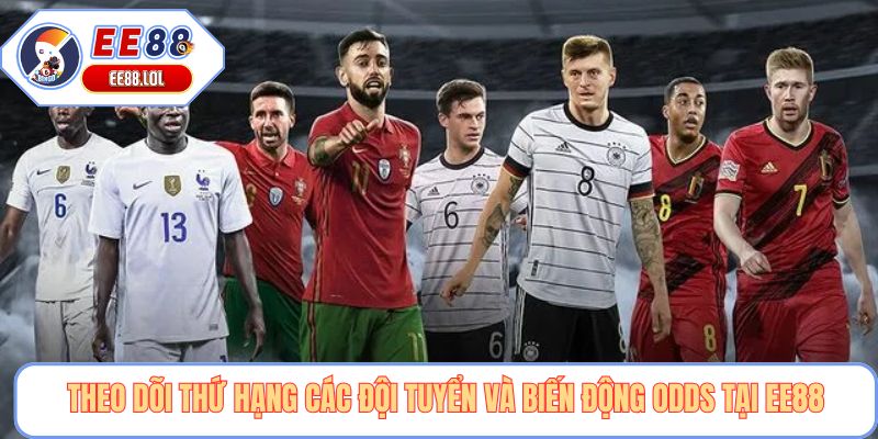 Theo dõi thứ hạng các đội tuyển và biến động odds tại EE88